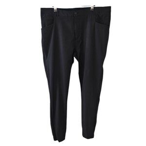 BYLT Mens Ace Joggers, Stretch, Performance, Tapered Pants, Black Size 38